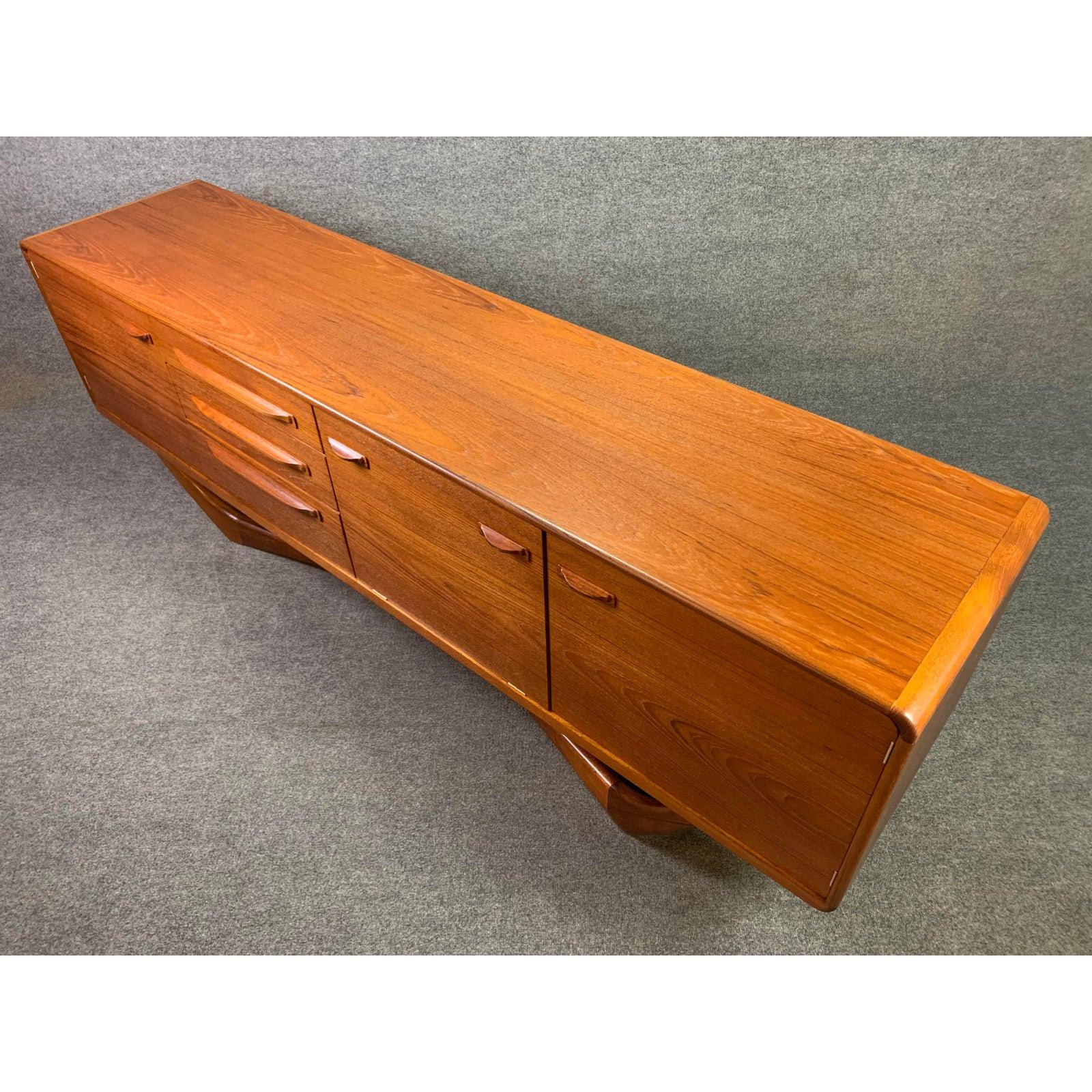 Scottish Vintage British Mid-Century Modern Teak Credenza by Beithcraft