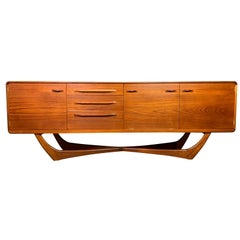 Vintage British Mid-Century Modern Teak Credenza by Beithcraft