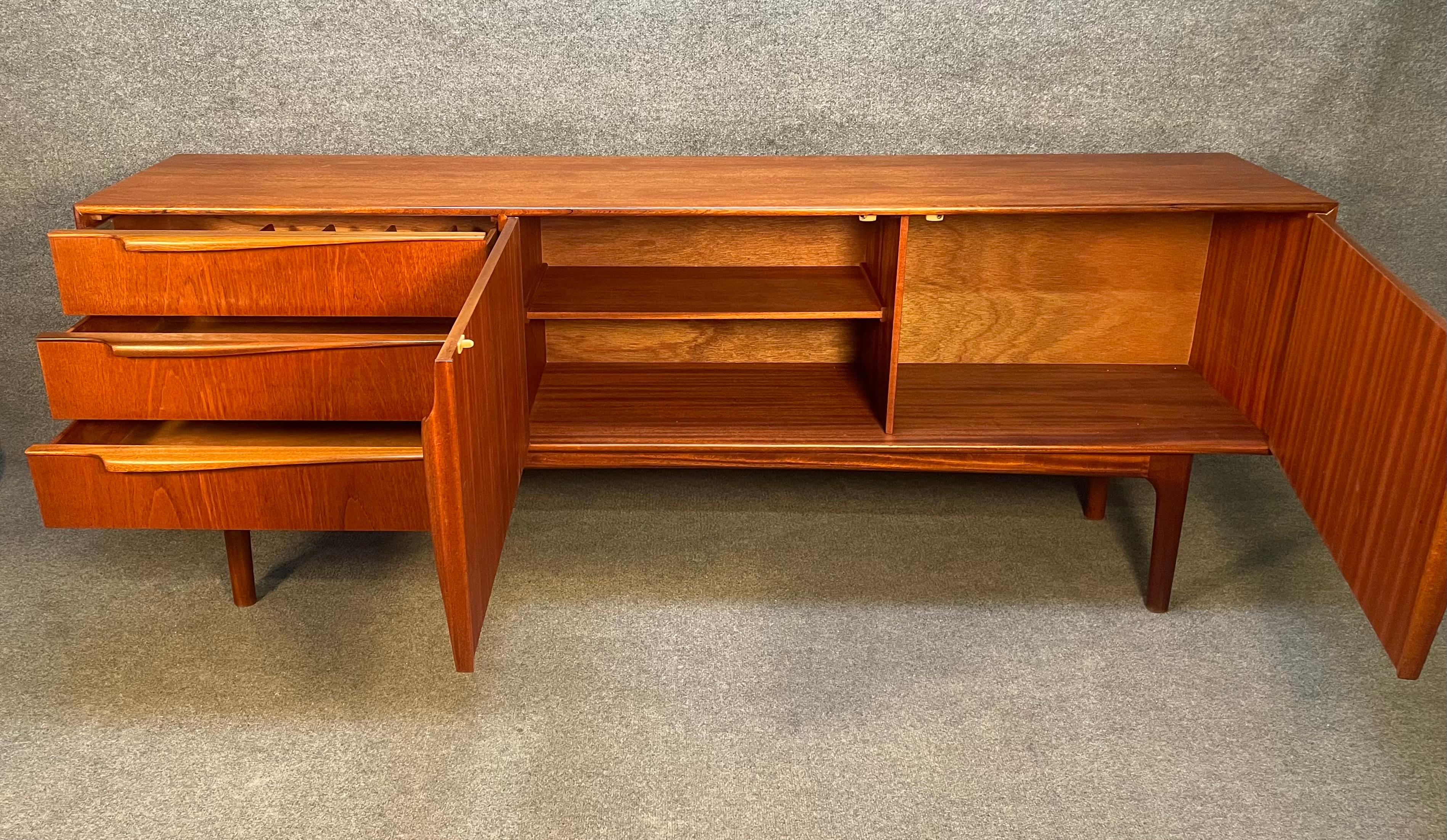 Scottish Vintage British Mid-Century Modern Teak Credenza by McIntosh