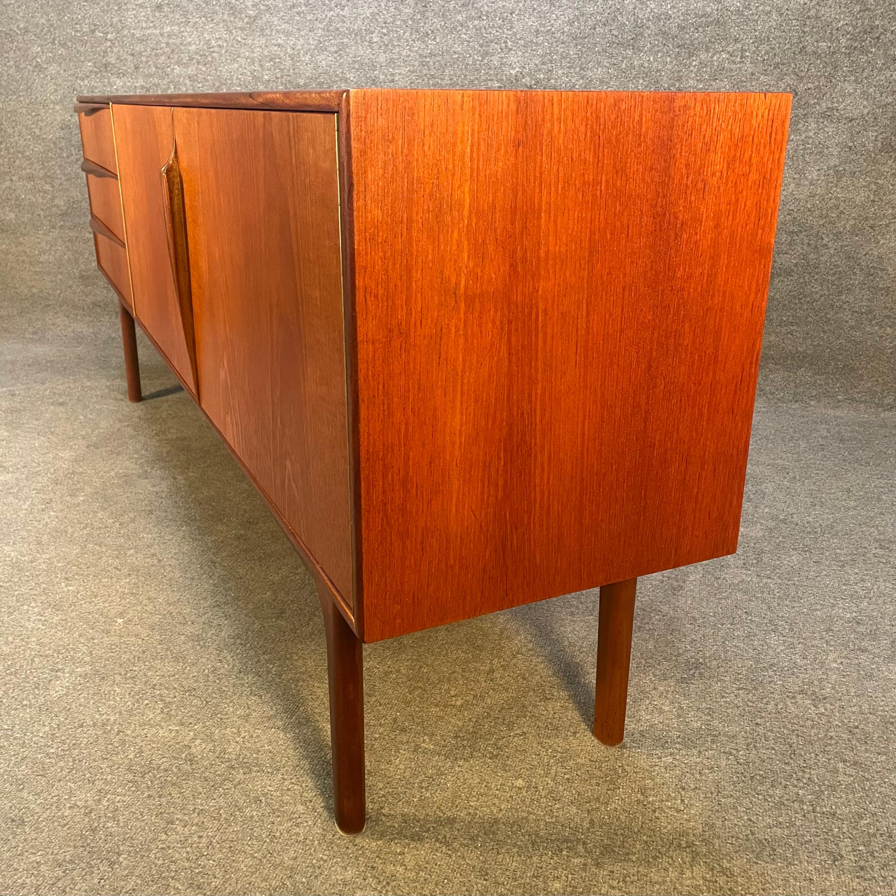 Woodwork Vintage British Mid-Century Modern Teak Credenza by McIntosh