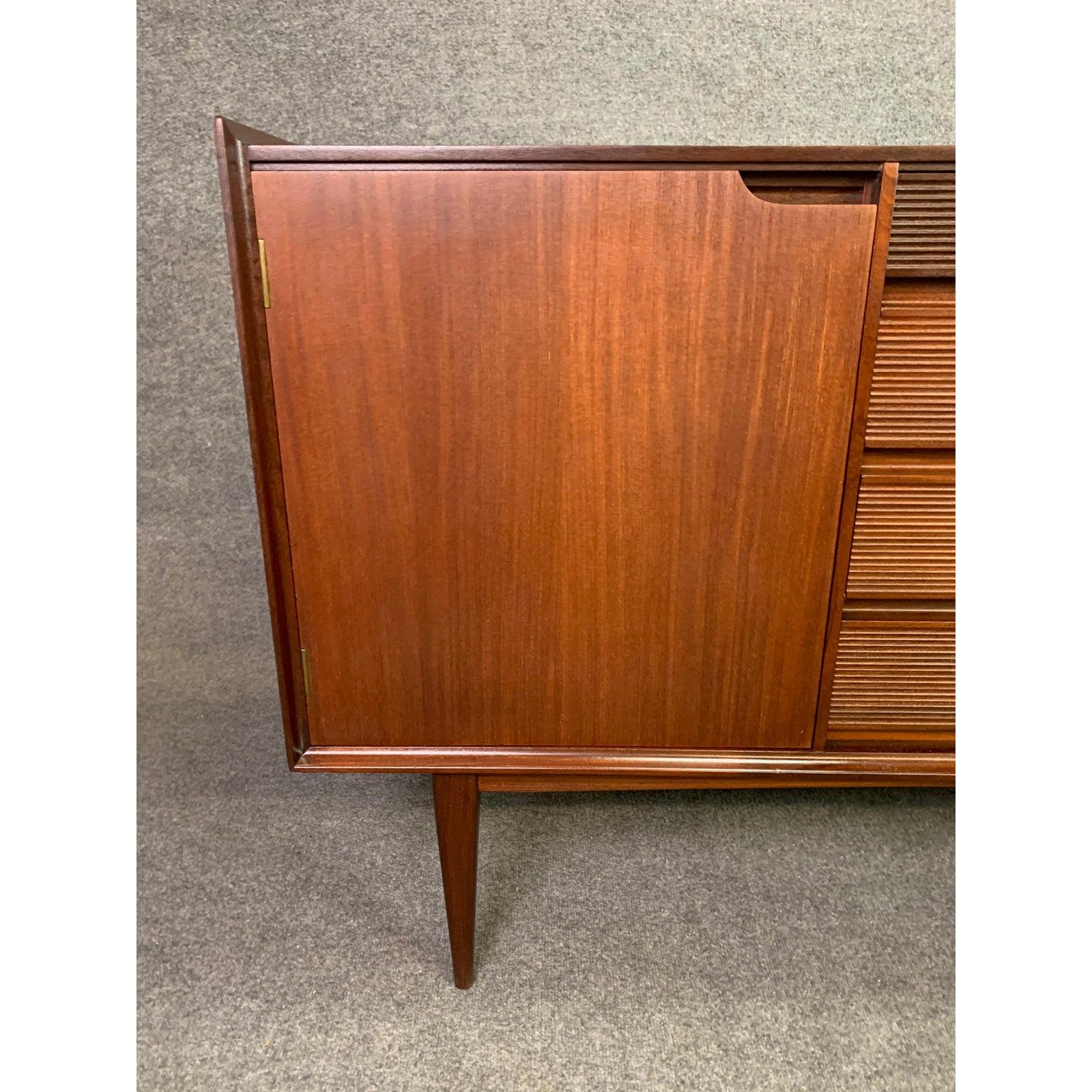 Woodwork Vintage British Mid-Century Modern Teak Credenza by Richard Hornby for Fyne Lady