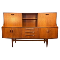 Retro British Mid-Century Modern Teak Credenza Hutch by G Plan