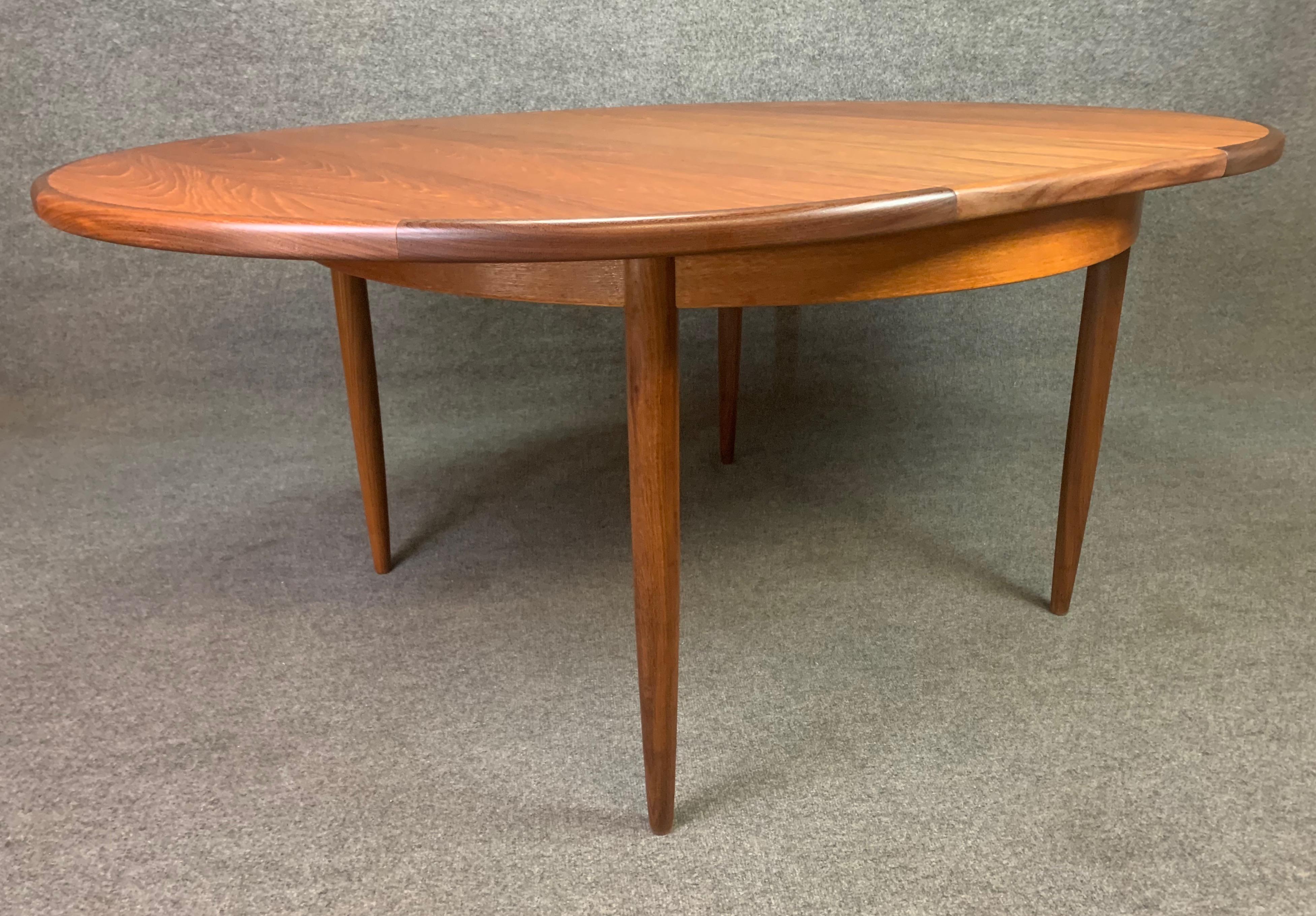 Vintage British Mid-Century Modern Teak Dining Round Table by G Plan 1