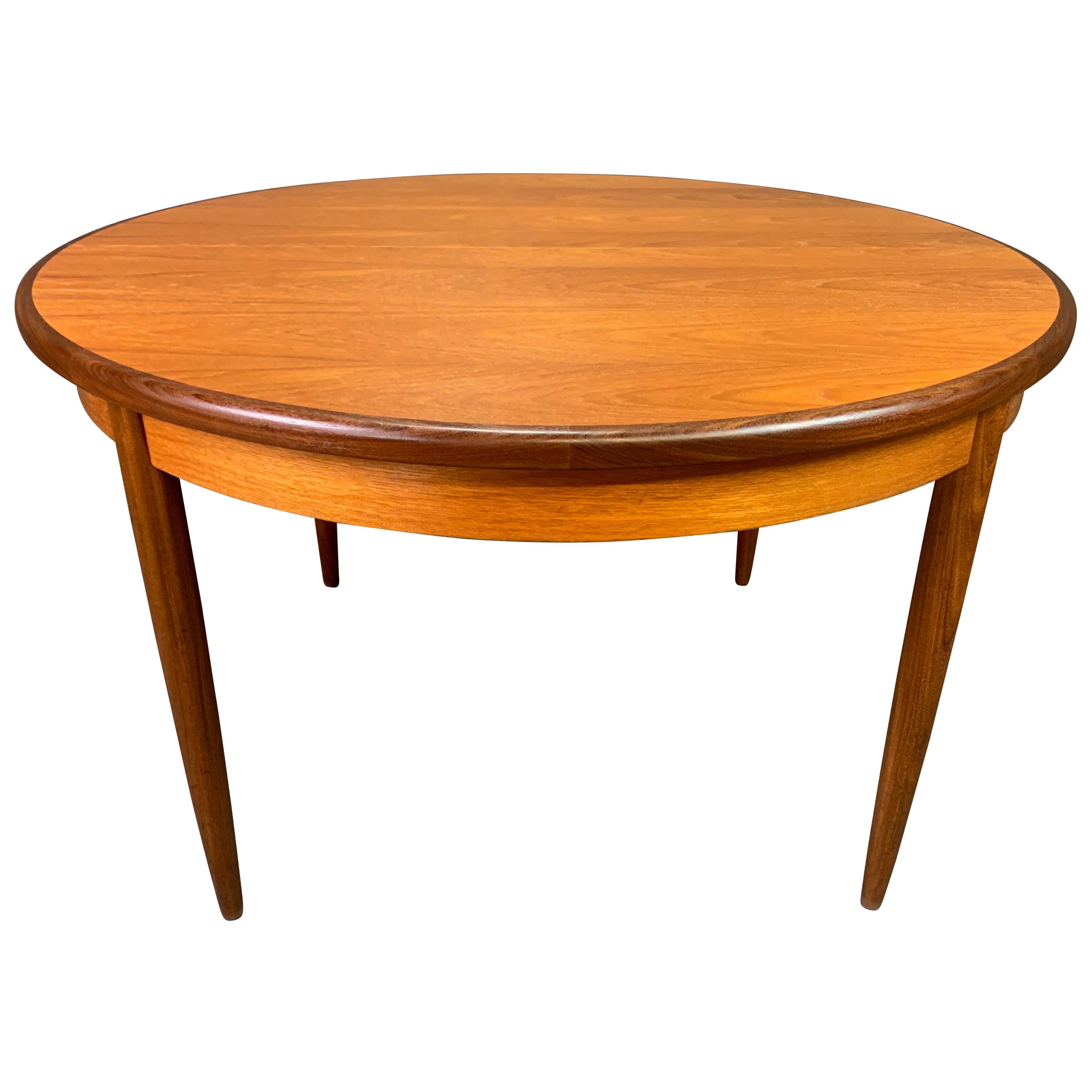 Vintage British Mid-Century Modern Teak Dining Round Table by G Plan