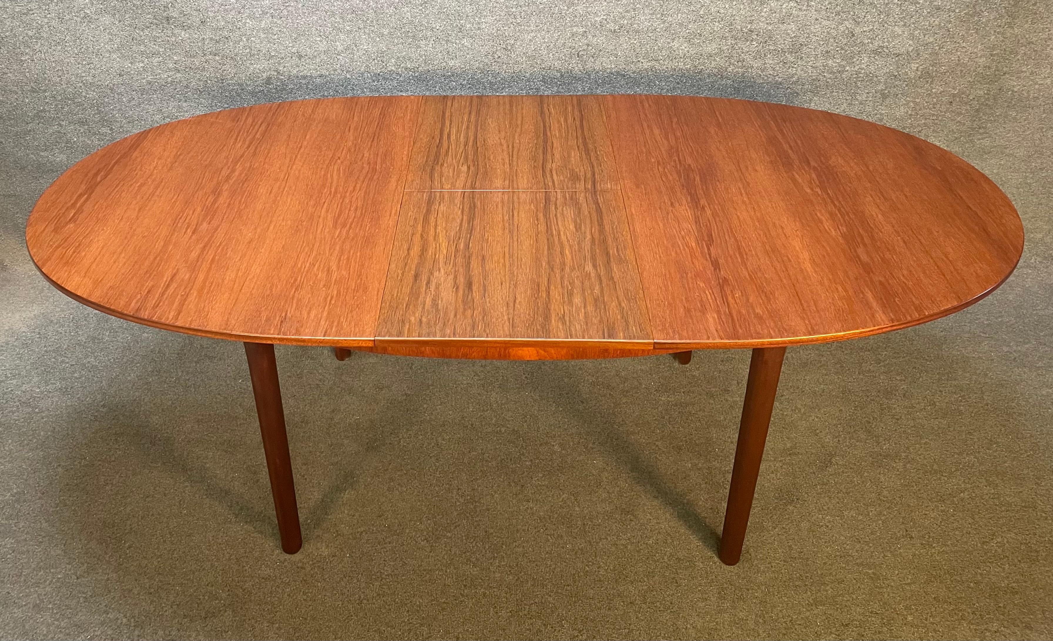 Woodwork Vintage British Mid Century Modern Teak Dining Table by McIntosh