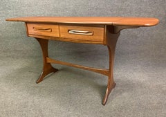 Vintage British Mid-Century Modern Teak Drop-Leaf Entry Console Table by G Plan