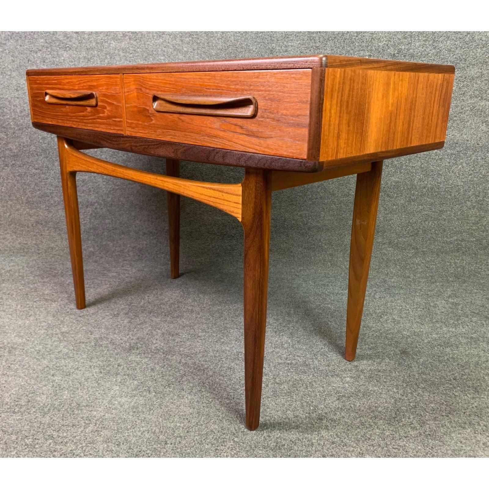 vintage mid century console table