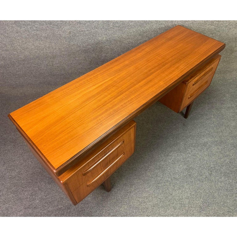 Vintage British Mid-Century Modern Teak "Fresco" Desk ...