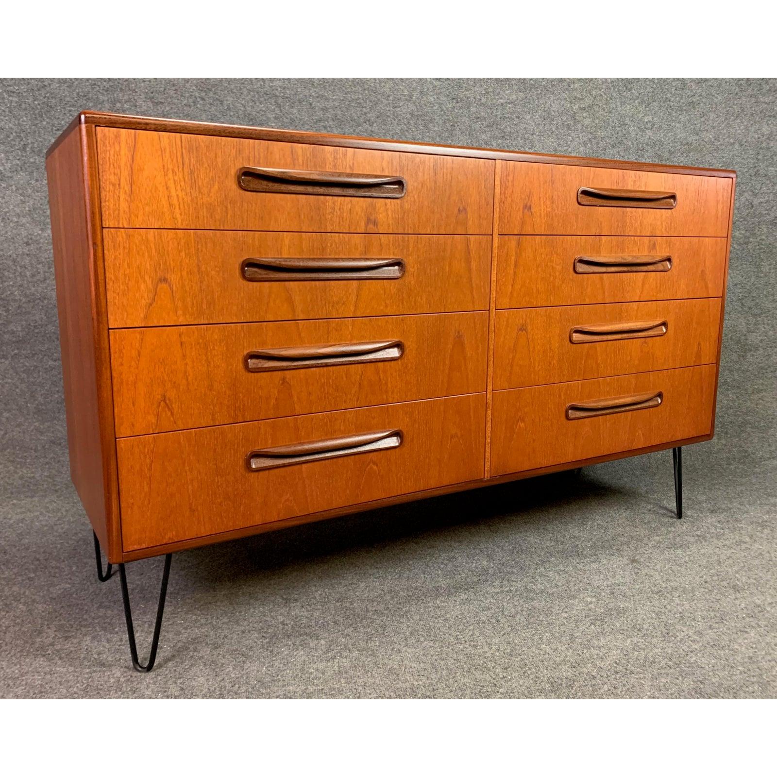 Vintage British Mid Century Modern Teak Fresco Dresser By G Plan