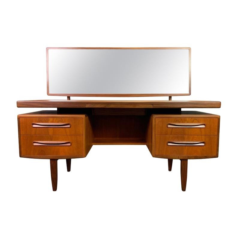 Vintage British Mid-Century Modern Teak "Fresco" Vanity and Mirror by G Plan