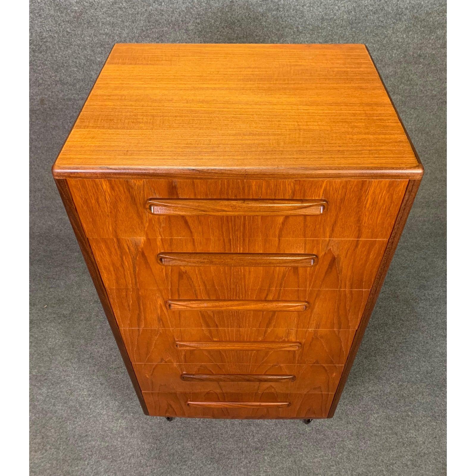 Vintage British Mid Century Modern Teak Highboy Dresser By G Plan At 1stdibs