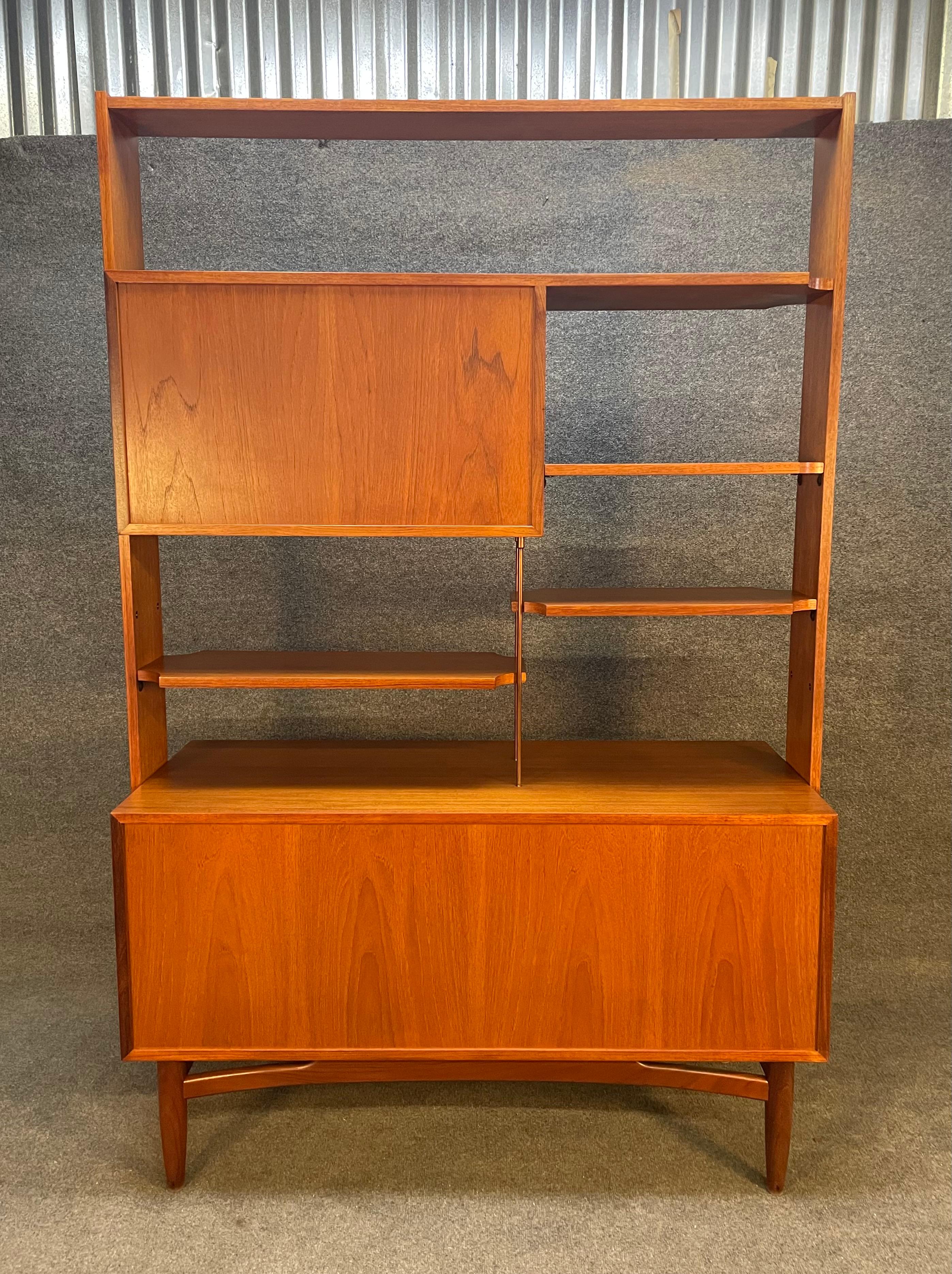 Vintage British Mid-Century Modern Teak Hutch Bookcase by G Plan 4