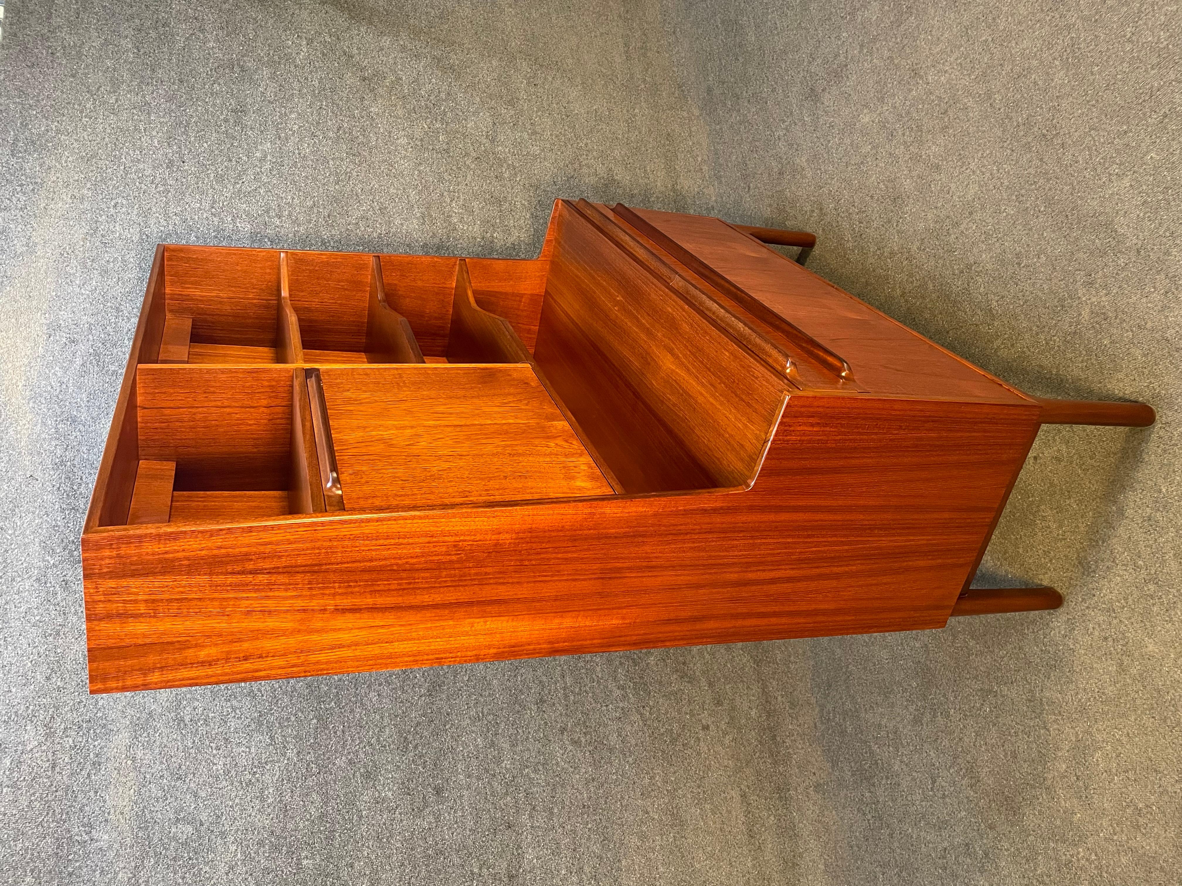 Woodwork Vintage British Mid-Century Modern Teak Hutch by A.H McIntosh Ltd For Sale