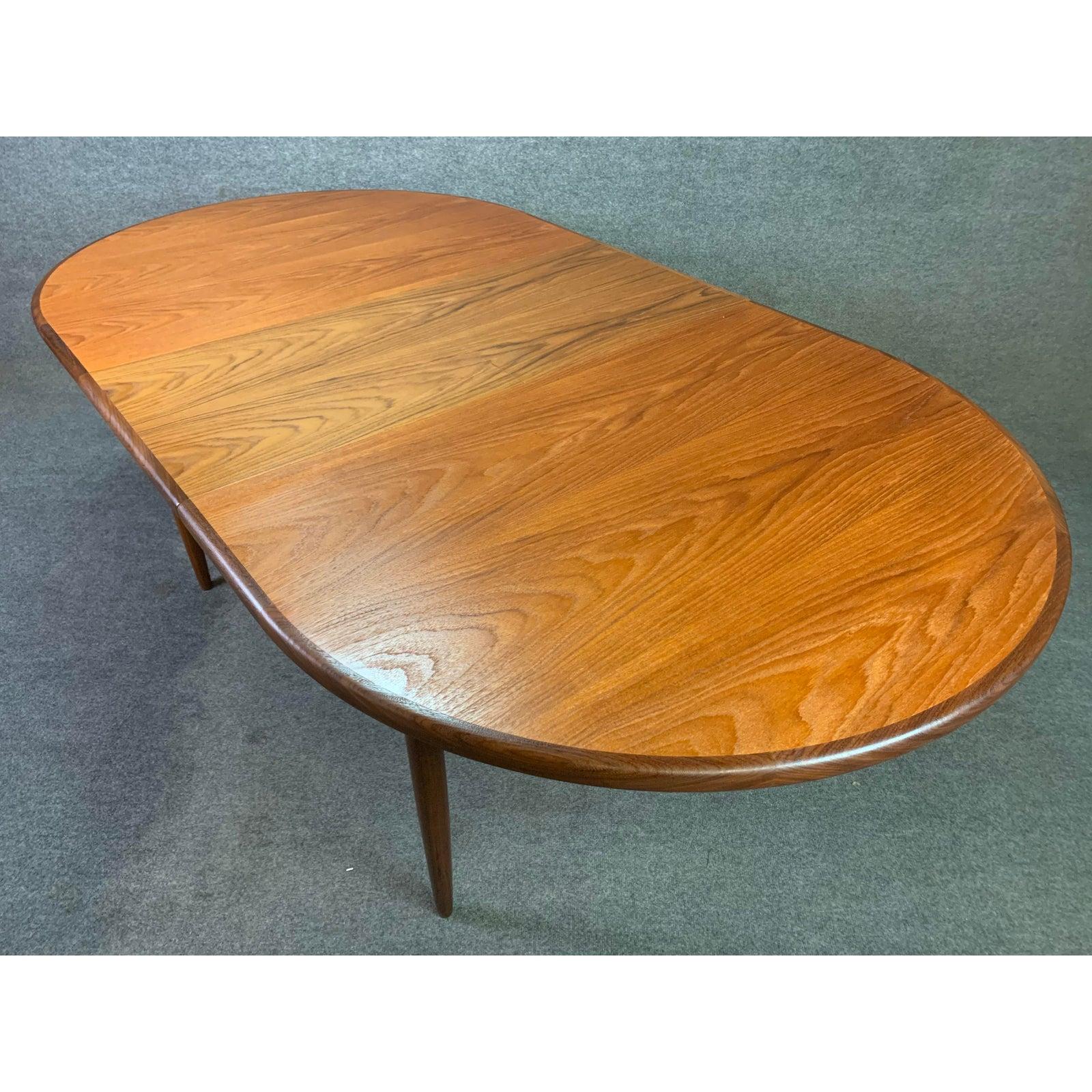 Vintage British Mid-Century Modern Teak Oval Dining Table by G Plan 4