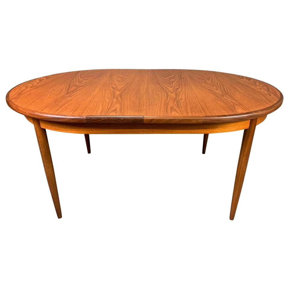 Vintage British Mid-Century Modern Teak Oval Dining Table by G Plan at ...