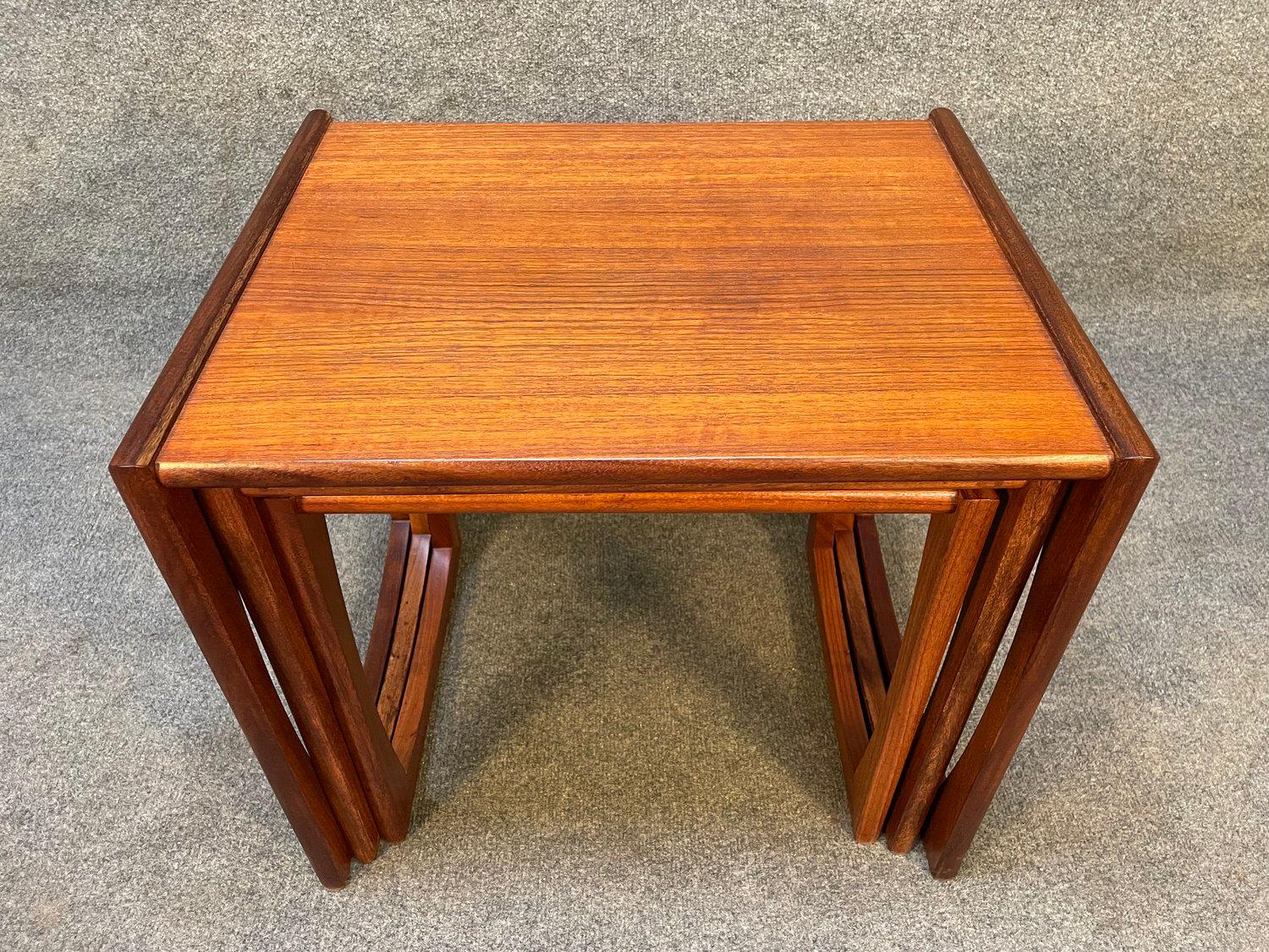 English Vintage British Mid-Century Modern Teak 