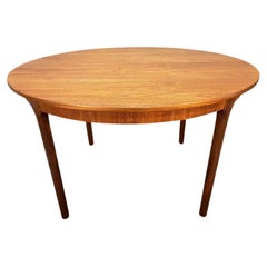 Retro British Mid Century Modern Teak Round Dining Table by A.H. McIntosh