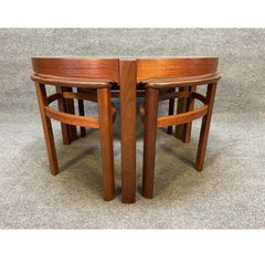 Vintage British Mid-Century Modern "Trinity" Coffee and Nesting Tables by Nathan