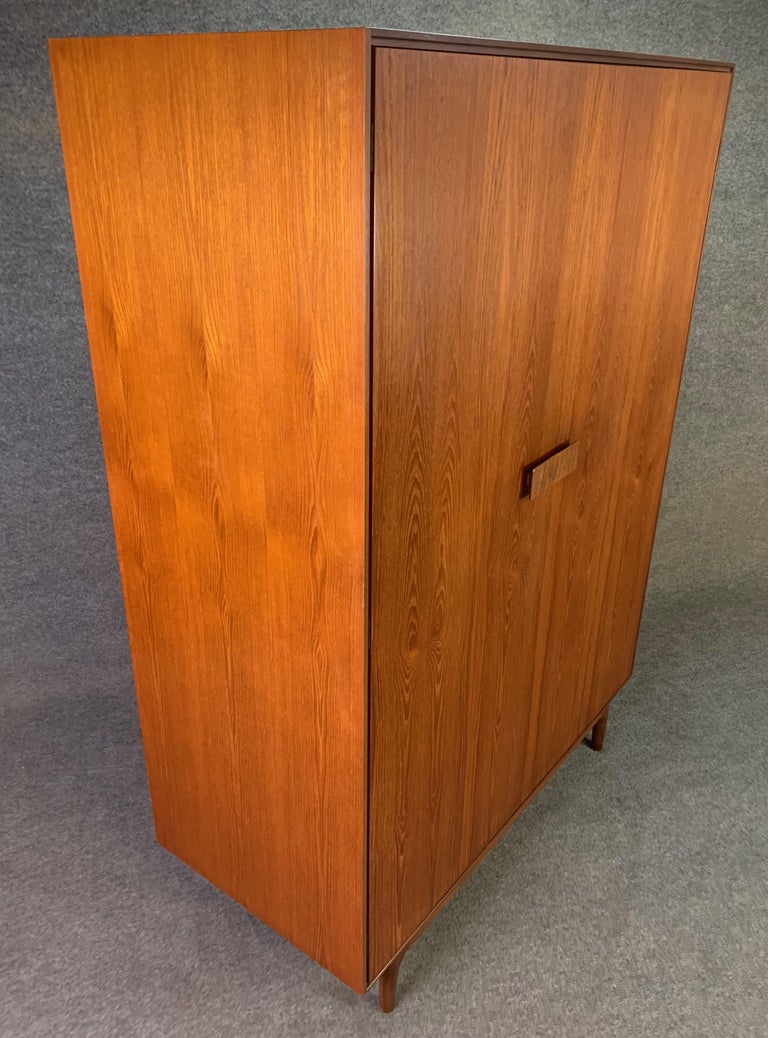 Vintage British Midcentury Teak Wardrobe Dresser by Ib Kofod Larsen for