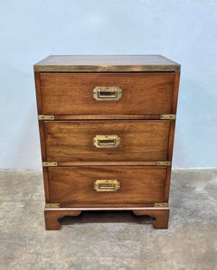 Vintage British Military Style Campaign Chest