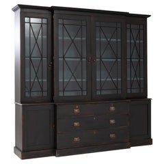 Vintage British Wooden Vitrine