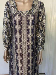 Caftan vintage Bob Cunningham Nellica Beitner Neiman Marcus Taille S