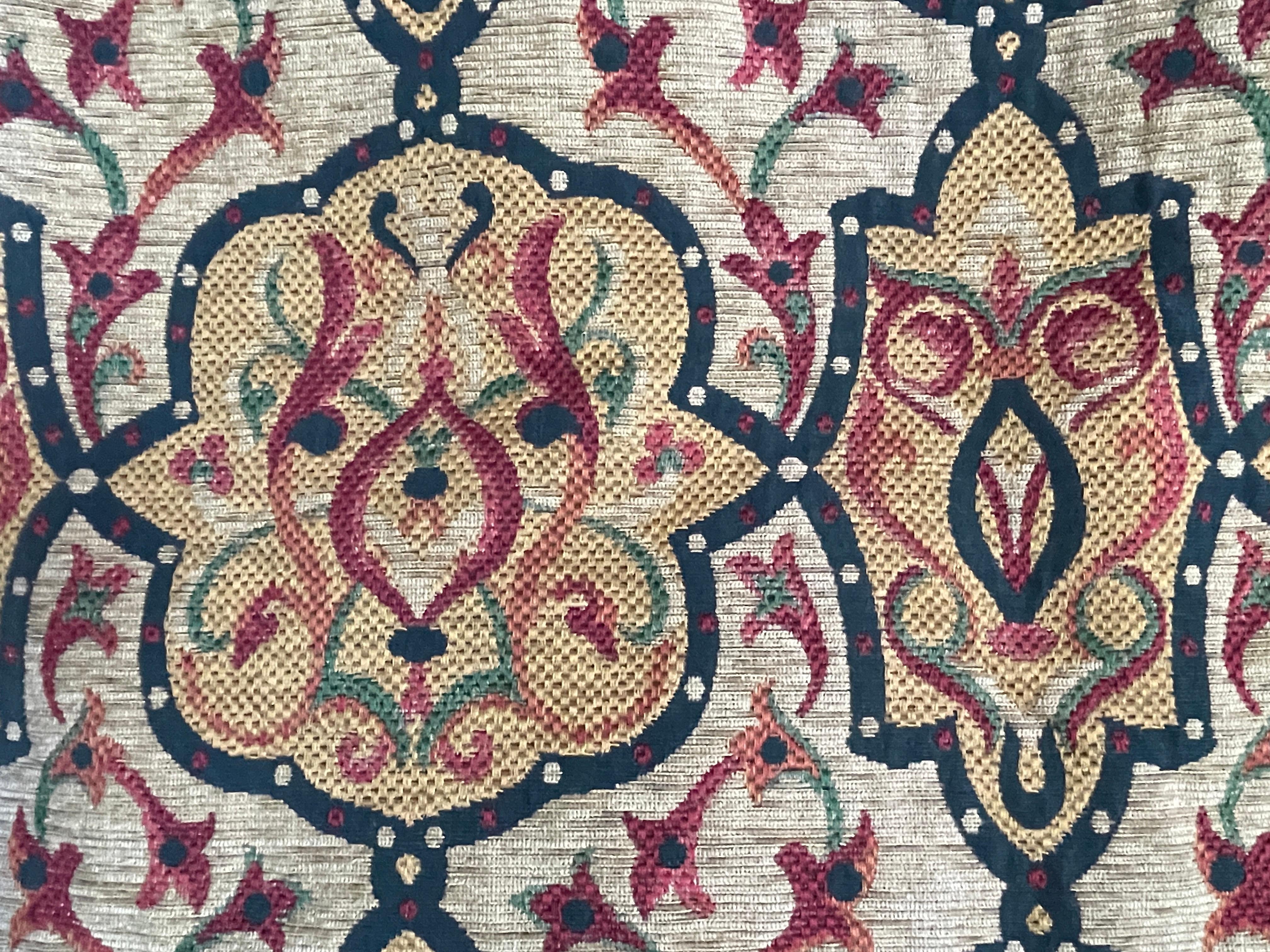 Baroque Revival Vintage Brocade Strapwork Curtains Arts & Crafts style 82