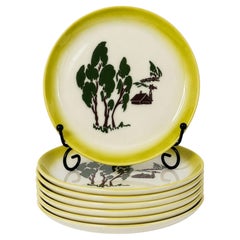 Vintage Brock of California Farmhouse Bread and Butter Plates Set