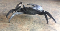 Vintage Bronze Articulated Crab Sculpture
