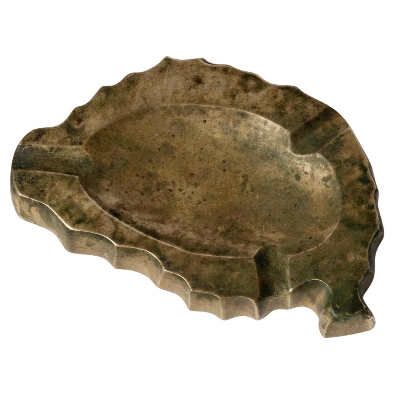 Vintage Bronze Ashtray with Organic Sculptural Brutalist Design, 1960s