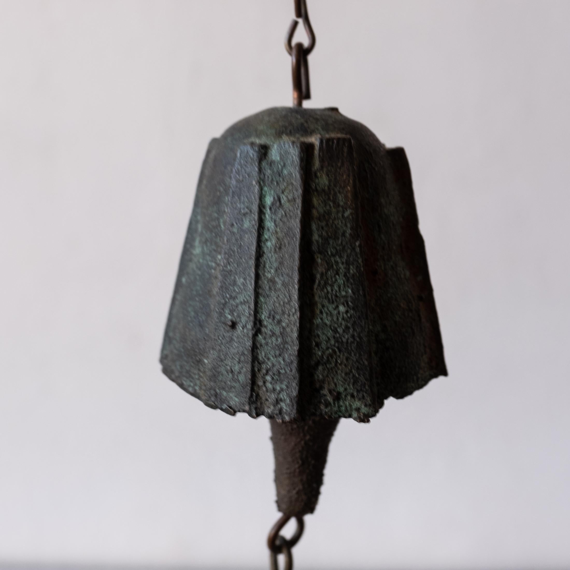 Vintage Bronze Bell by Paolo Soleri In Good Condition In San Diego, CA