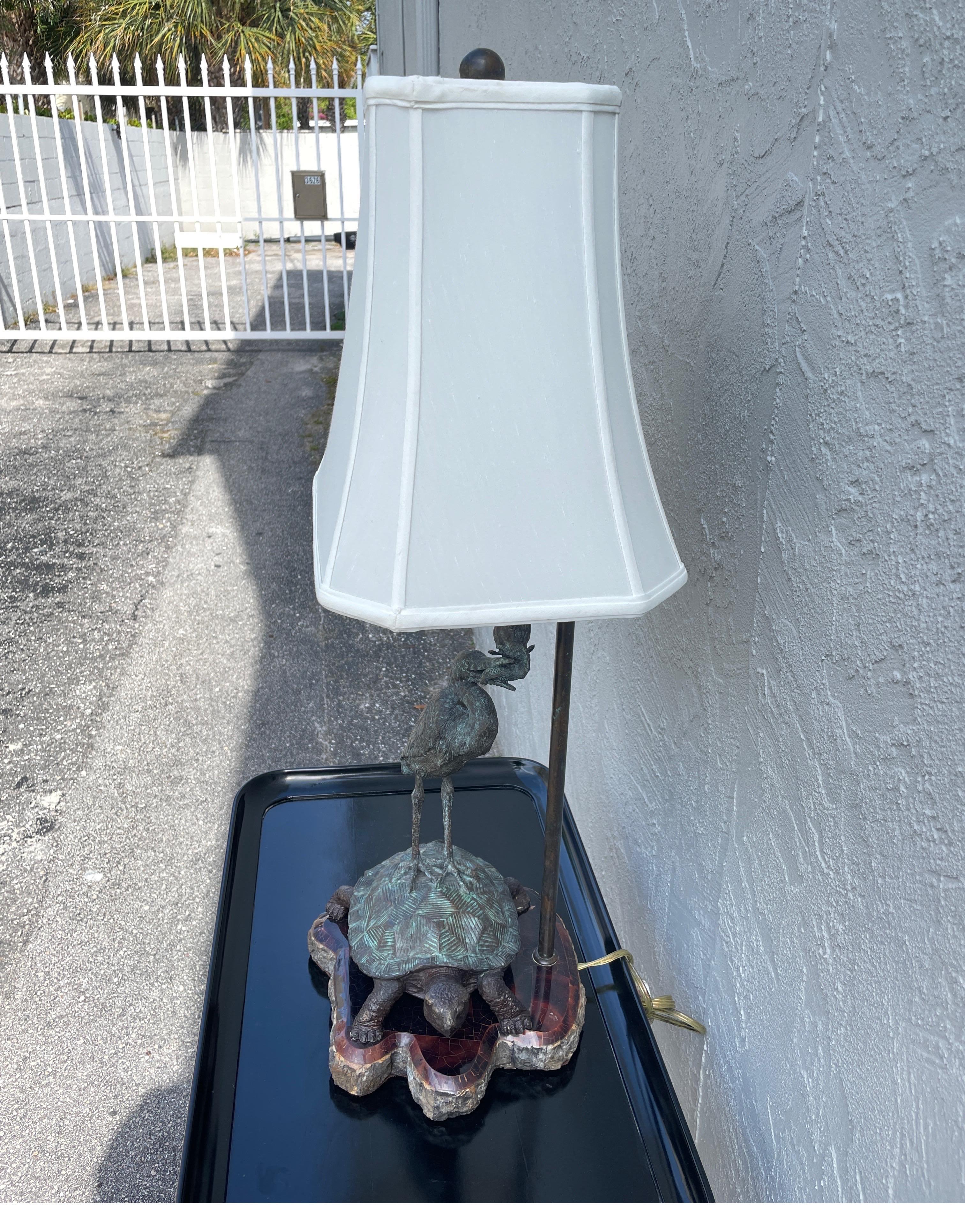 turtle lamp vintage