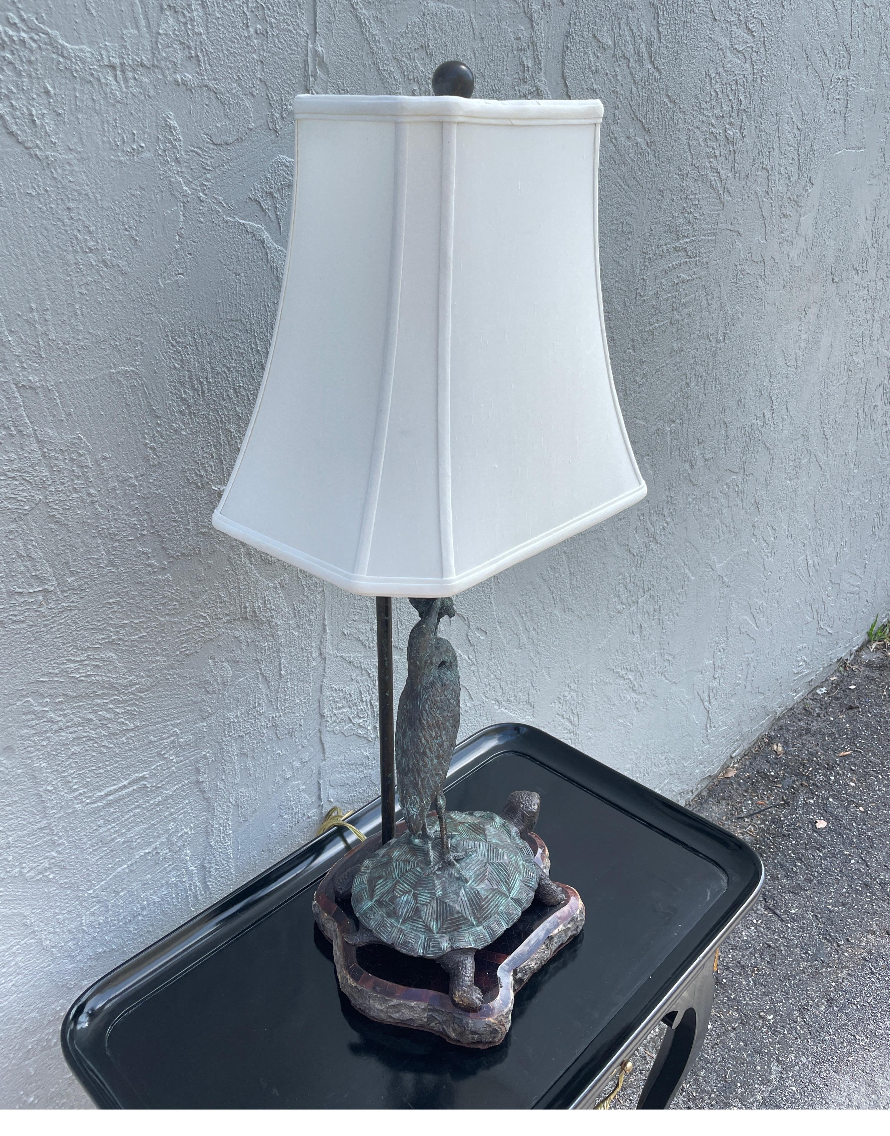 vintage turtle lamp