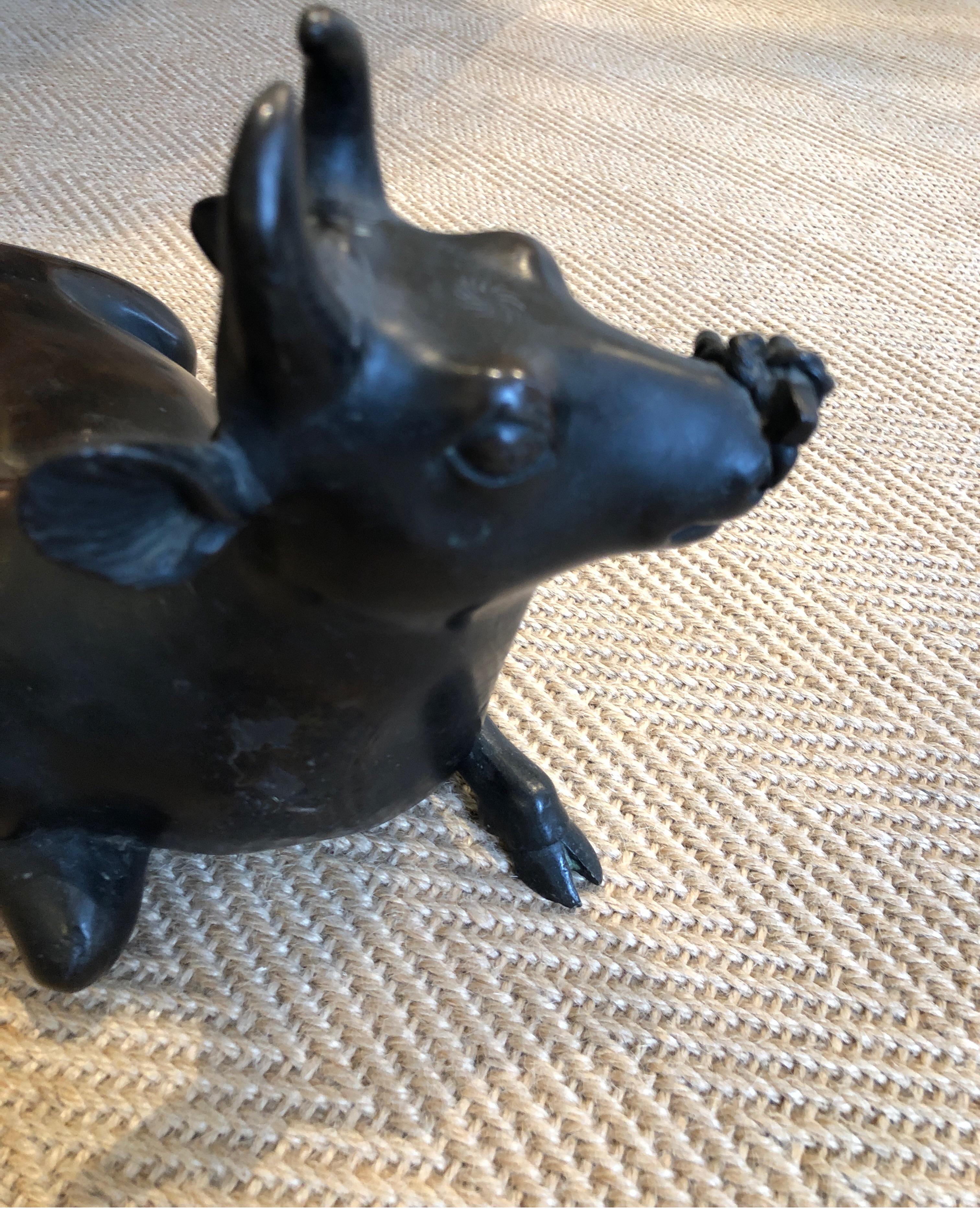 vintage bull figurine