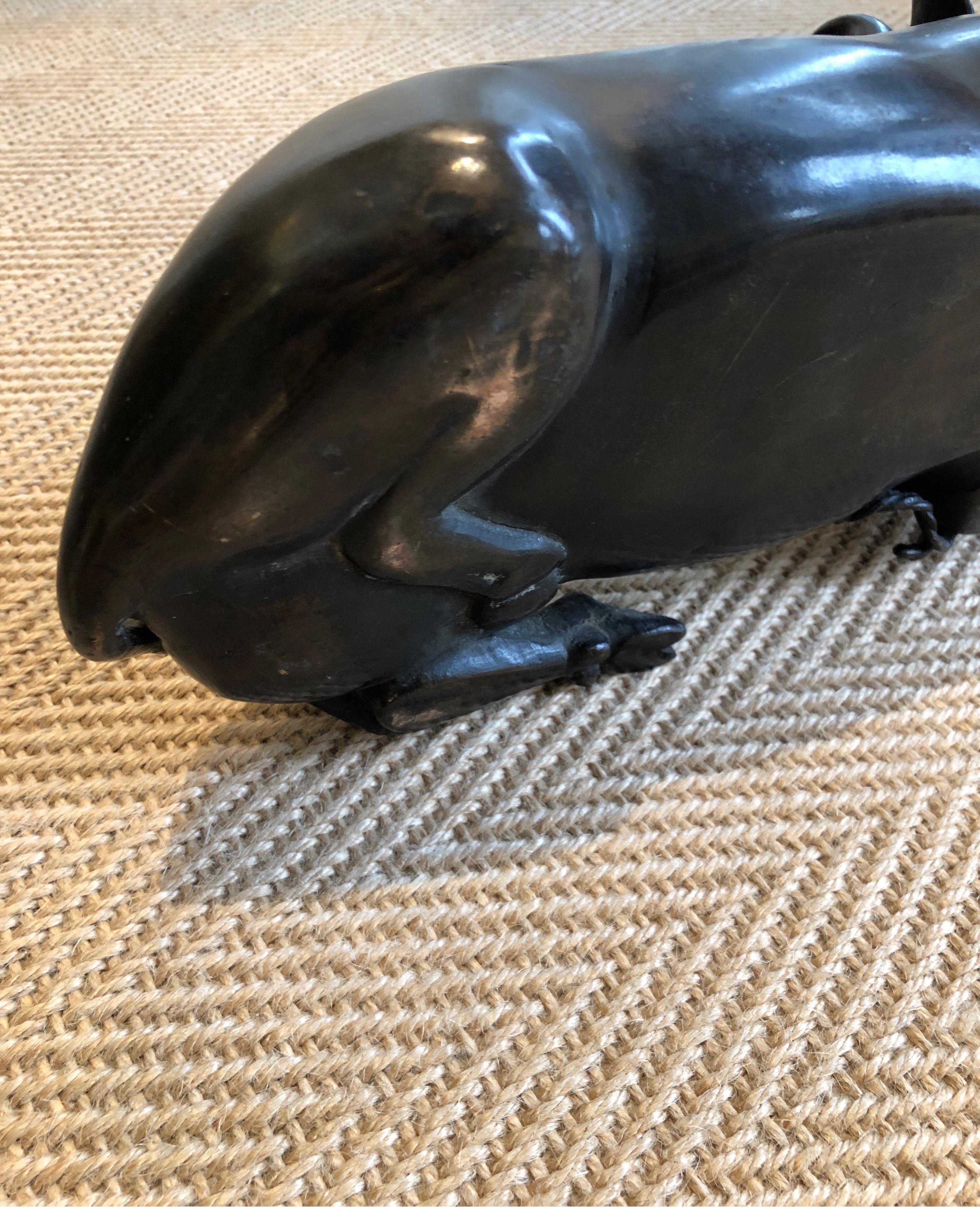 20th Century Vintage Bronze Bull Laying Down For Sale