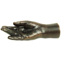 Vintage Bronze Childs Hand Sculpture Pop Art by British Artist Kate Braine