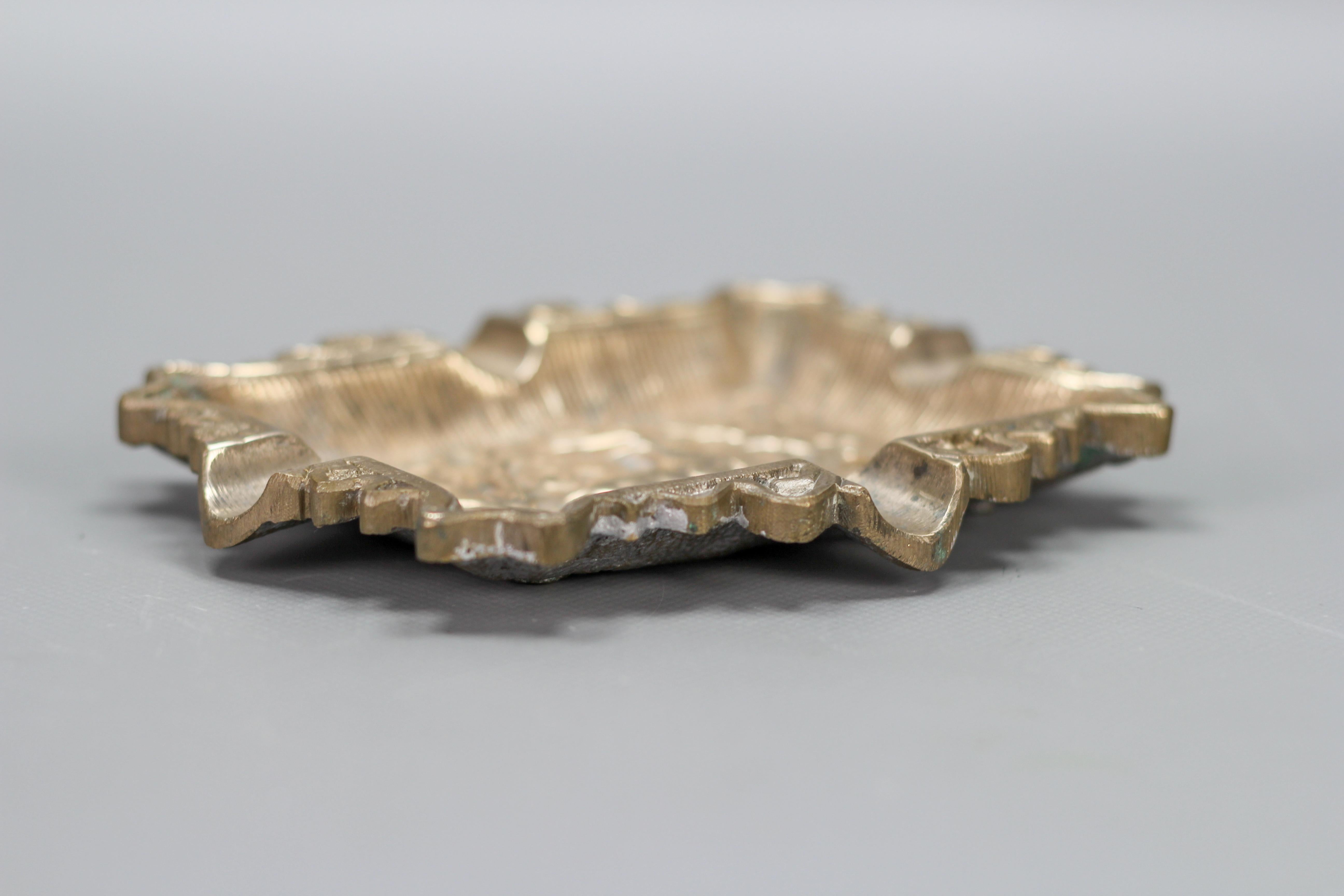 Vintage Bronze Cigar Ashtray with Stag Deer Relief, 1950s 8