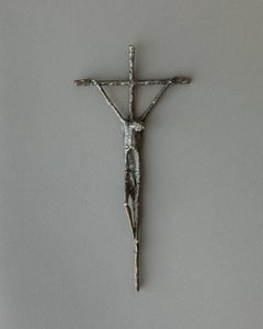 Vintage Bronze Crucifix Jesus on The Cross Design Catholic Day, 1983