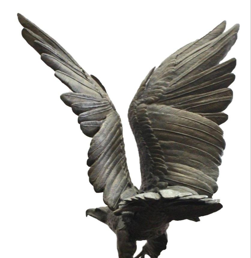 Vintage Bronze Eagle Sculpture:: after Jules Moigniez:: 20th Century Bon état à Colorado Springs, CO