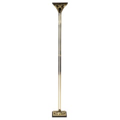 Vintage Bronze Floor Lamp, 1980s