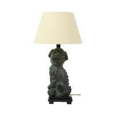 Lampe de bureau vintage Foo Dog Lusterie Deknudt Tempellion