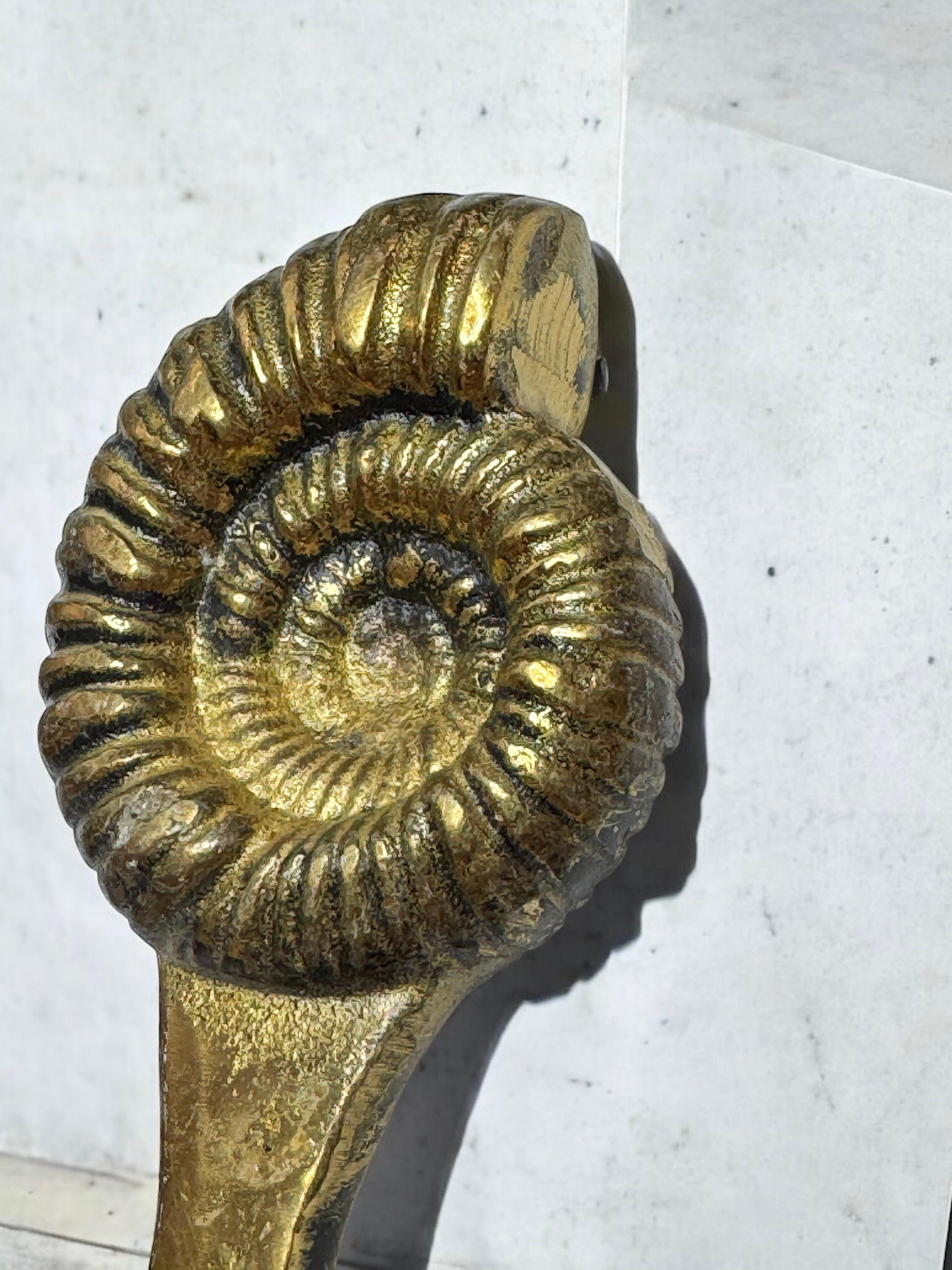 Ouvre-bouteille Fossil Vintage Bronze Mid-Century Modern Metal Breweriana Barware en vente 9