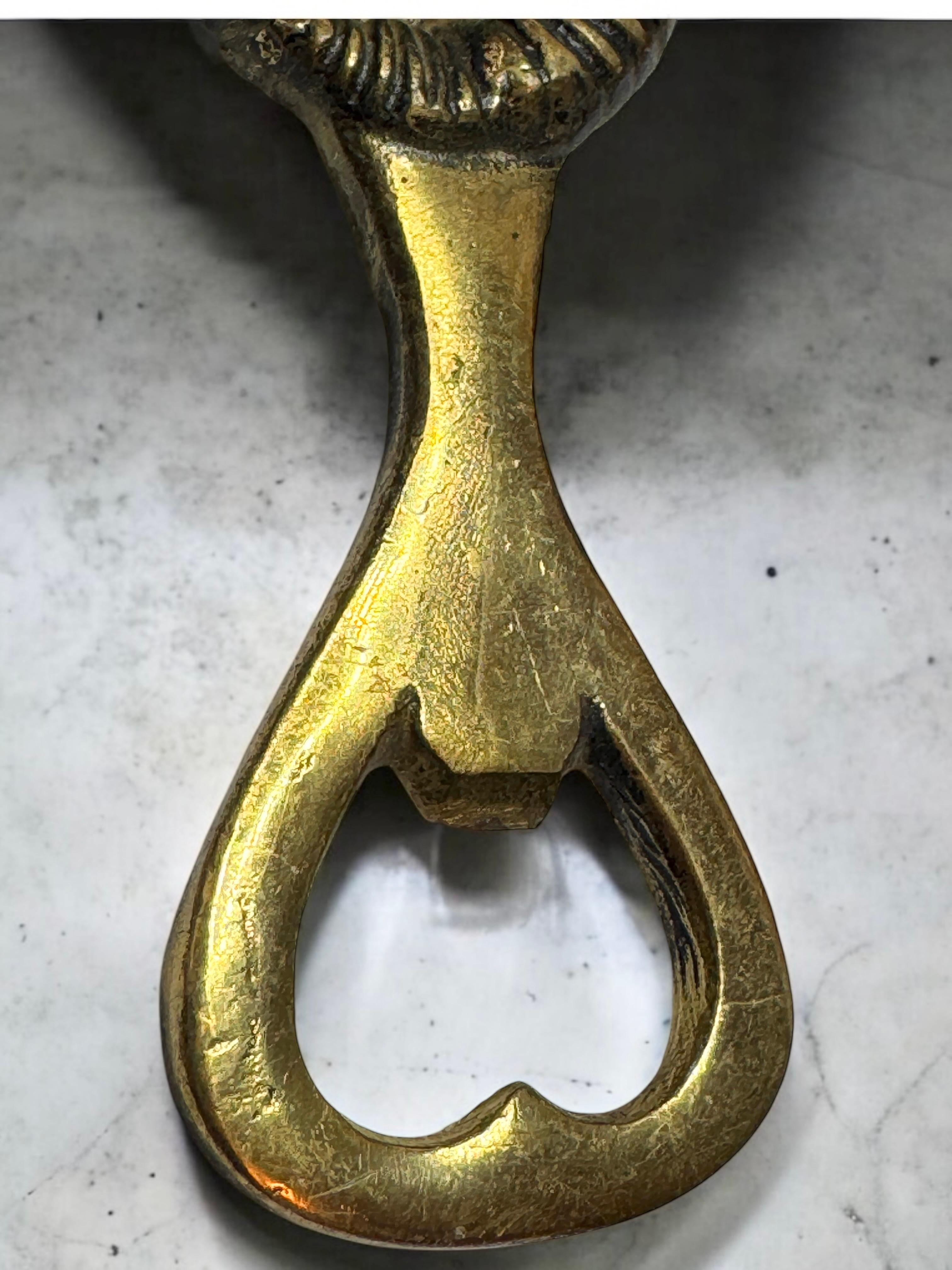 Ouvre-bouteille Fossil Vintage Bronze Mid-Century Modern Metal Breweriana Barware en vente 13