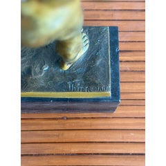 Vintage Bronze Gladiator Figure Statue