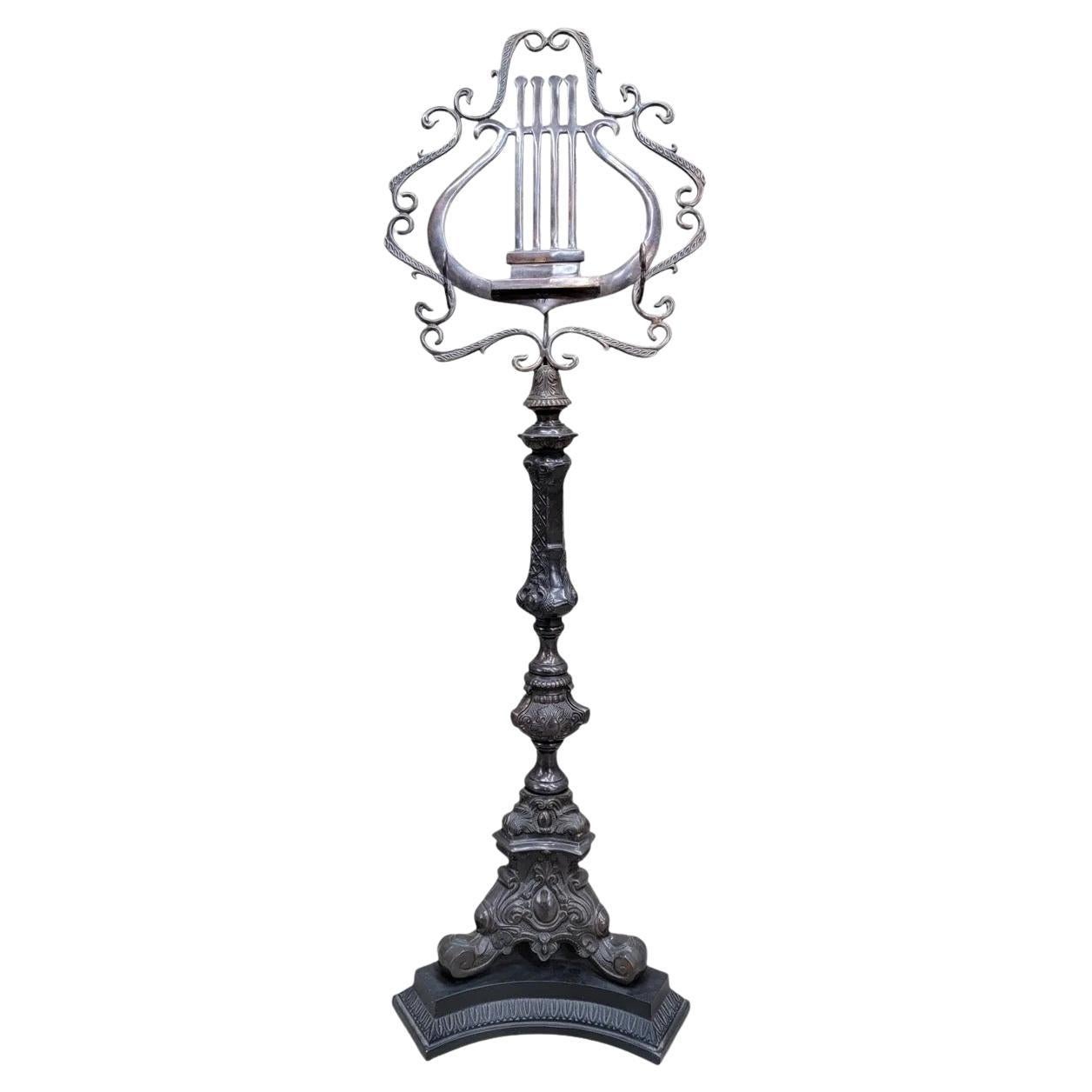 Leggio in stile gotico in bronzo vintage di Maitland Smith