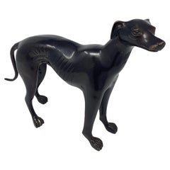 Vintage Bronze Greyhound or Whippet 