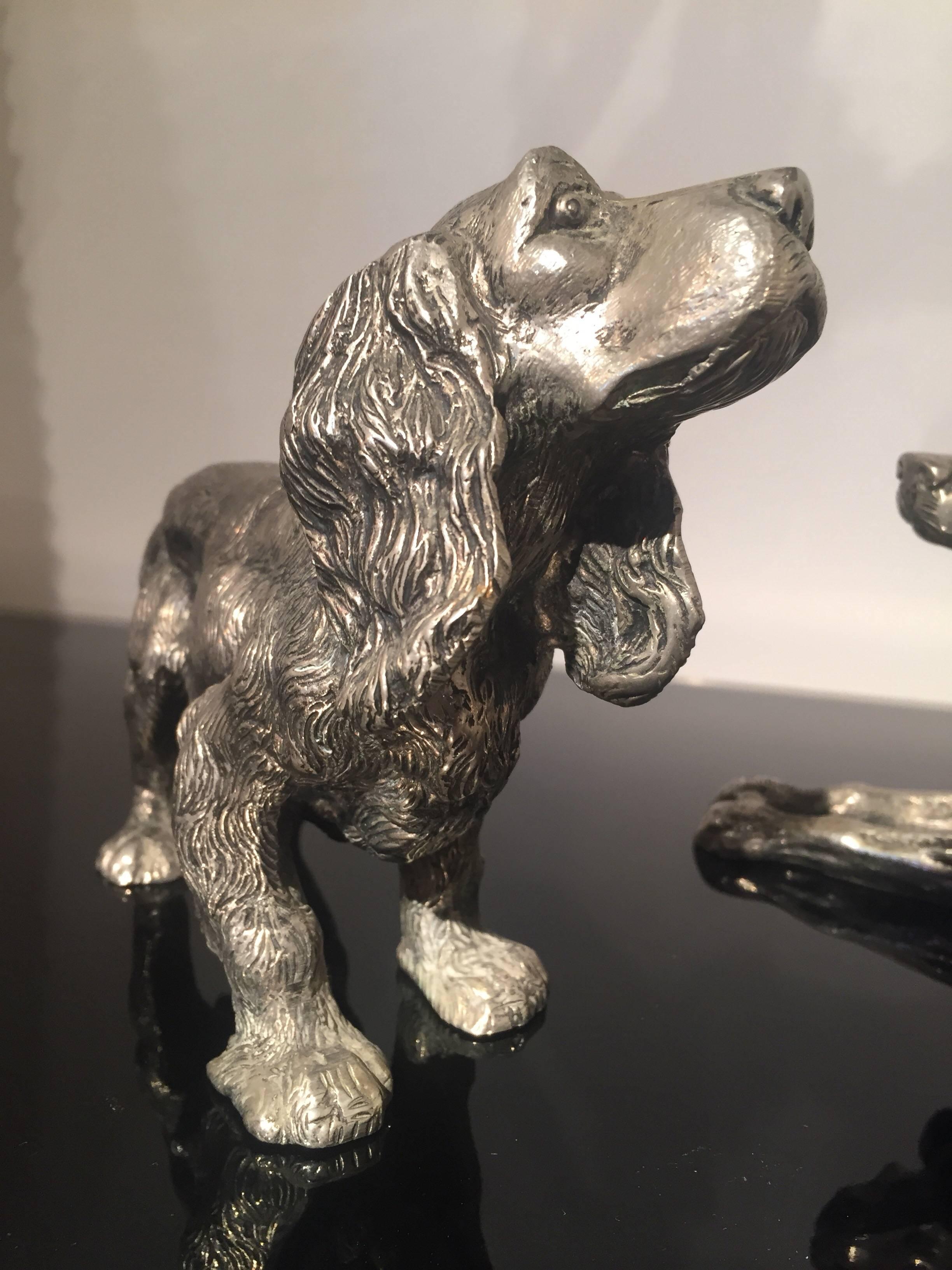 Cane vintage in bronzo firmato Gucci In condizioni ottime a Saint-Ouen, FR