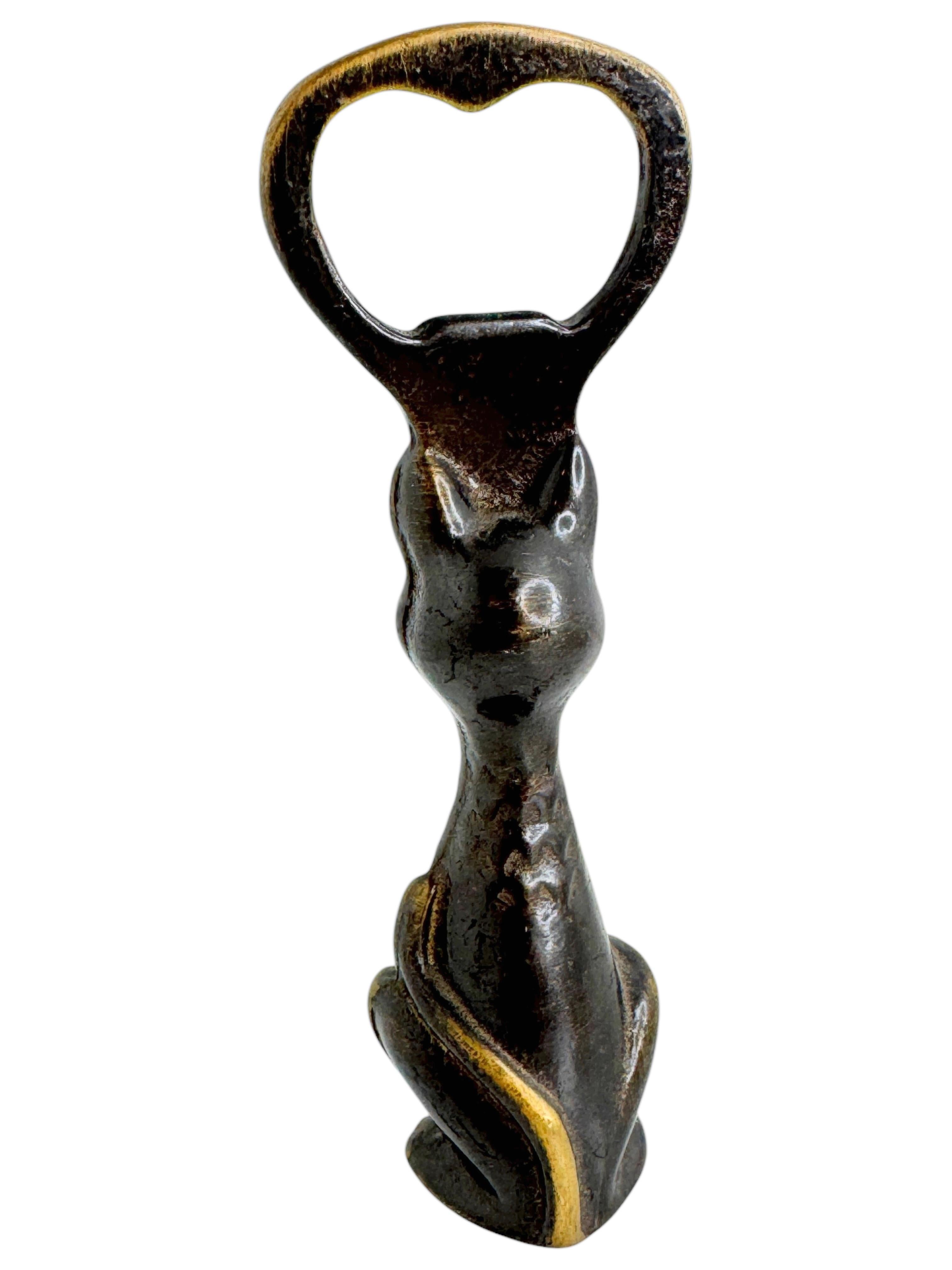 Classic early 1960s mid century modern bottle opener. Nice addition to your room or just for use at your bar or bar cart. Found at an estate sale in Vienna, Austria.