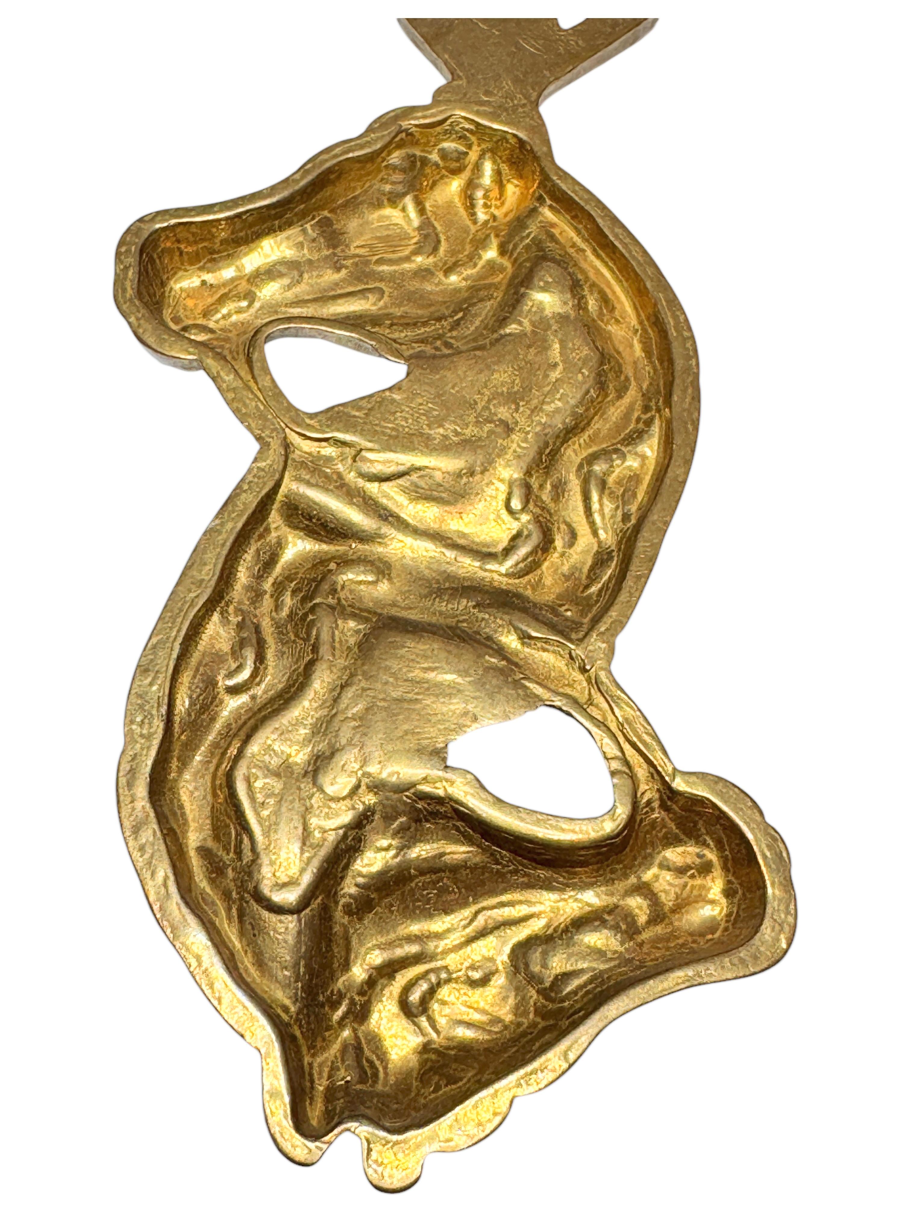 Ouvre-bouteille de bar Breweriana en bronze vintage, moderne du milieu du siècle dernier Bon état - En vente à Nuernberg, DE