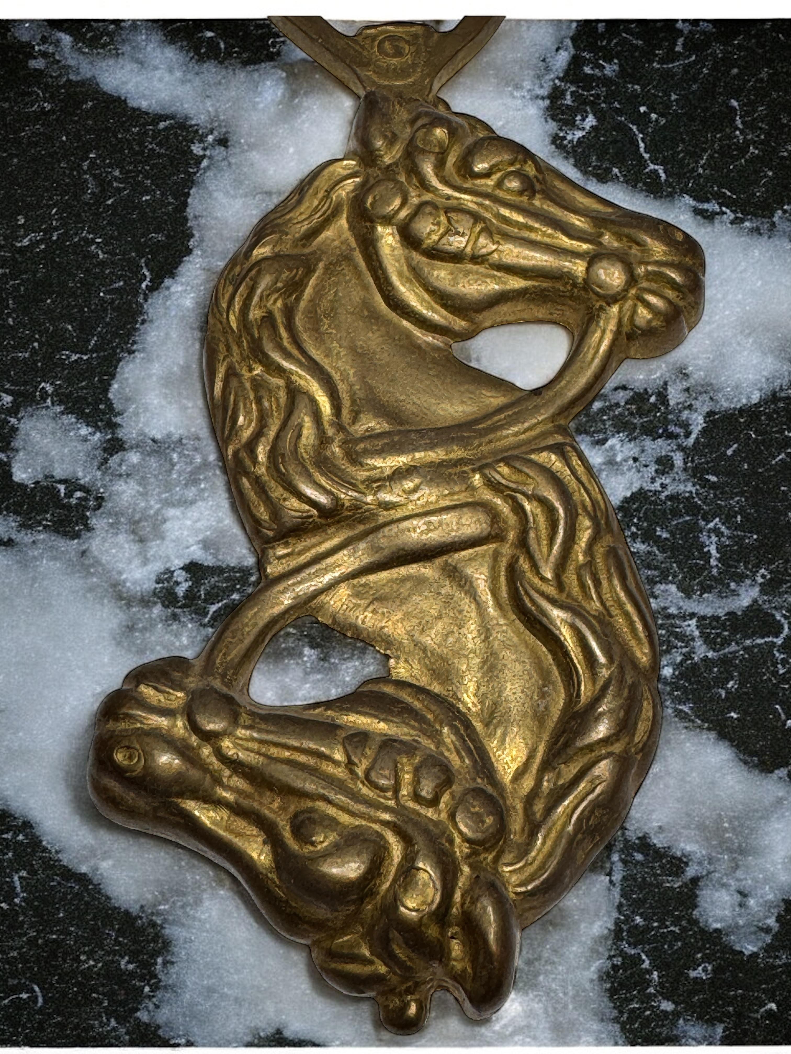 Ouvre-bouteille de bar Breweriana en bronze vintage, moderne du milieu du siècle dernier en vente 2